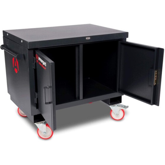 Armorgard - Mobile Tuffbench dengan atas kayu 1120x705x920